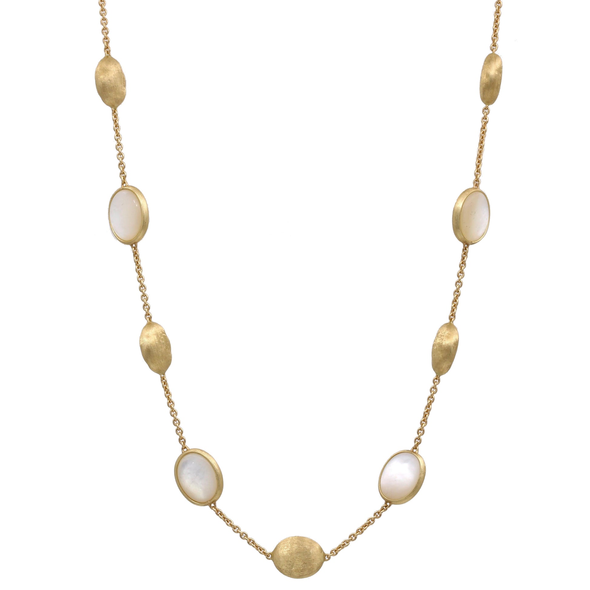 Marco Bicego Siviglia Limited Edition Necklace Mother of Pearl Beads Stations - 31 Jewels Inc.
