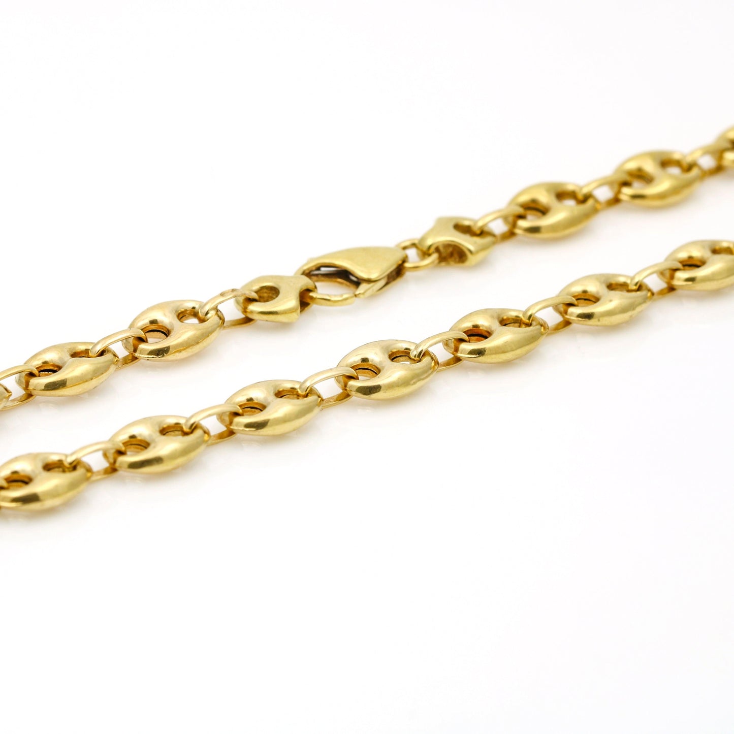 Mariner's Puff Link 8.5mm 18k Yellow Gold Chain Necklace 24" - 31 Jewels Inc.