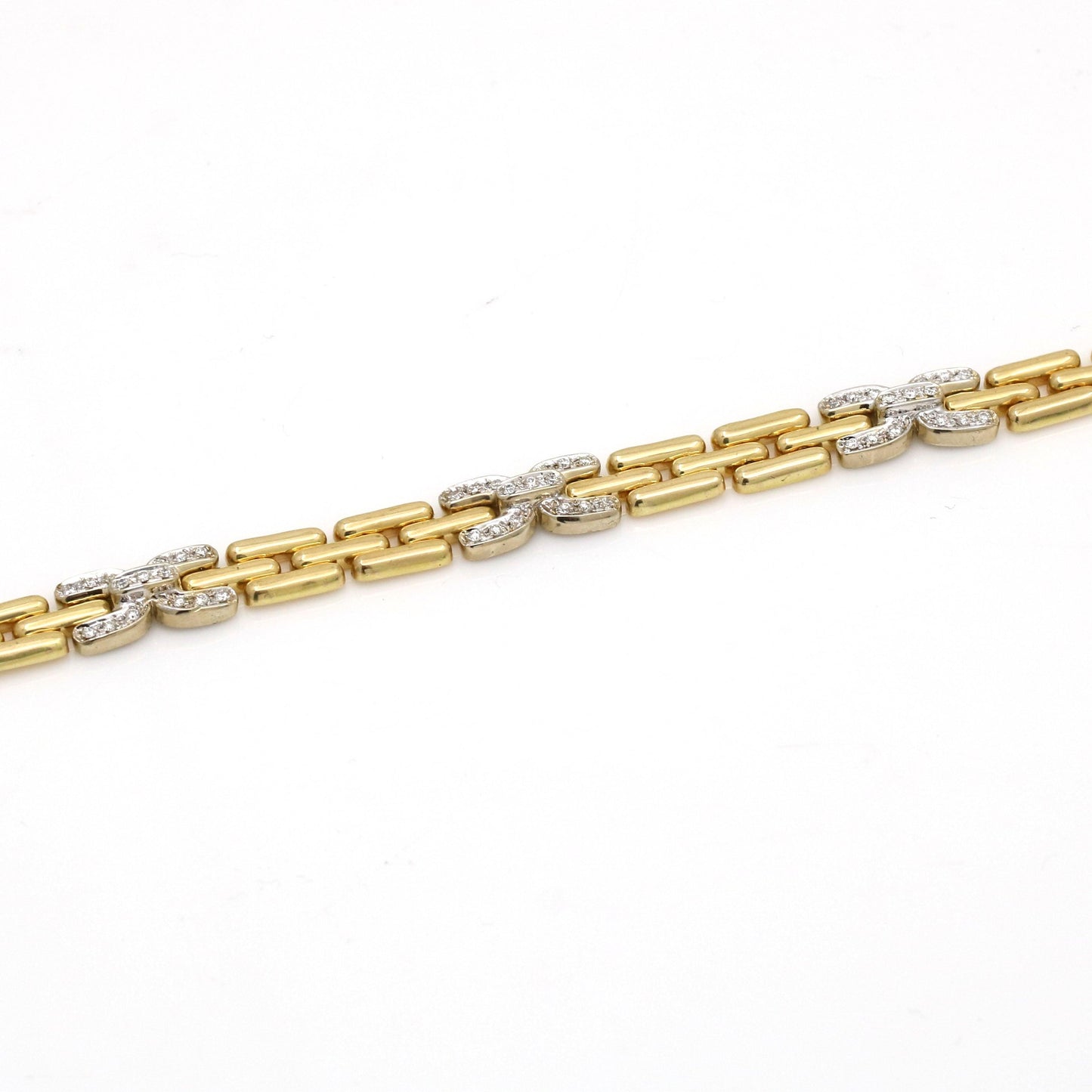 Mayor's Diamond Panthere Link Bracelet in 18K Yellow Gold - 31 Jewels Inc.