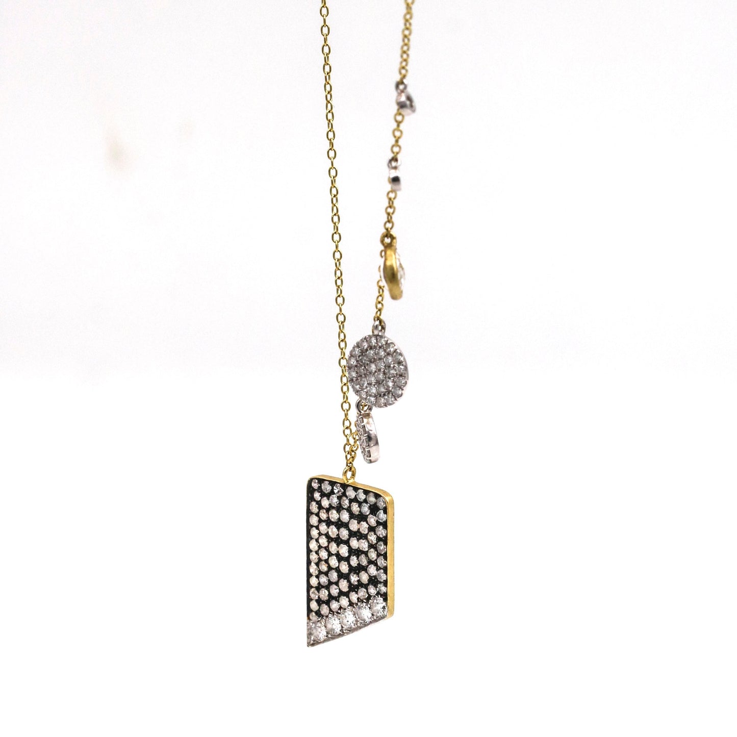 Meira T Diamond Tag Pendant Necklace in 14k Yellow Gold - 31 Jewels Inc.