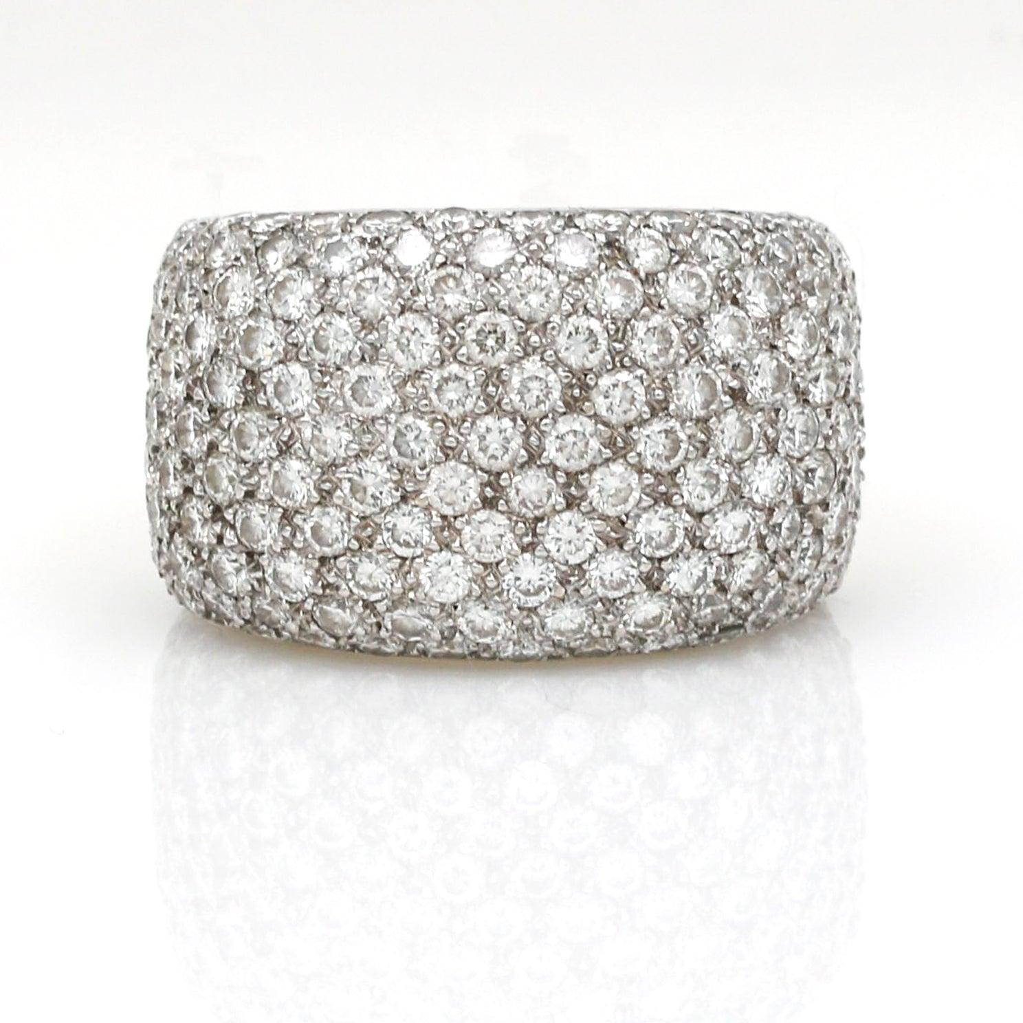 Pave Diamond Statement Ring in 18k White and Yellow Gold - 31 Jewels Inc.