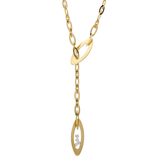 Roberto Coin Chic and Shine Diamond Lariat Necklace in 18k Yellow Gold - 31 Jewels Inc.