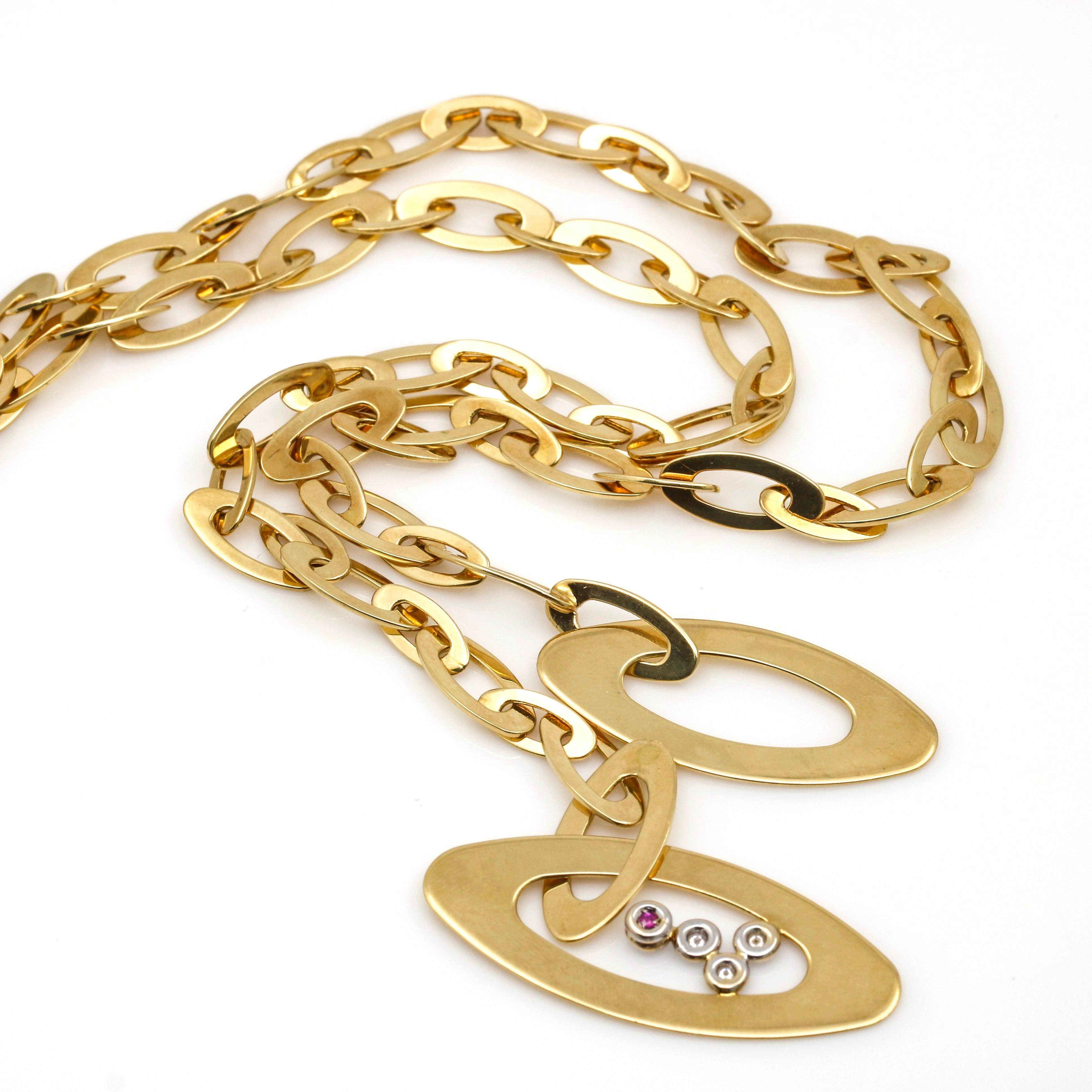 Roberto Coin Chic and Shine Diamond Lariat Necklace in 18k Yellow Gold – 31  Jewels Inc.