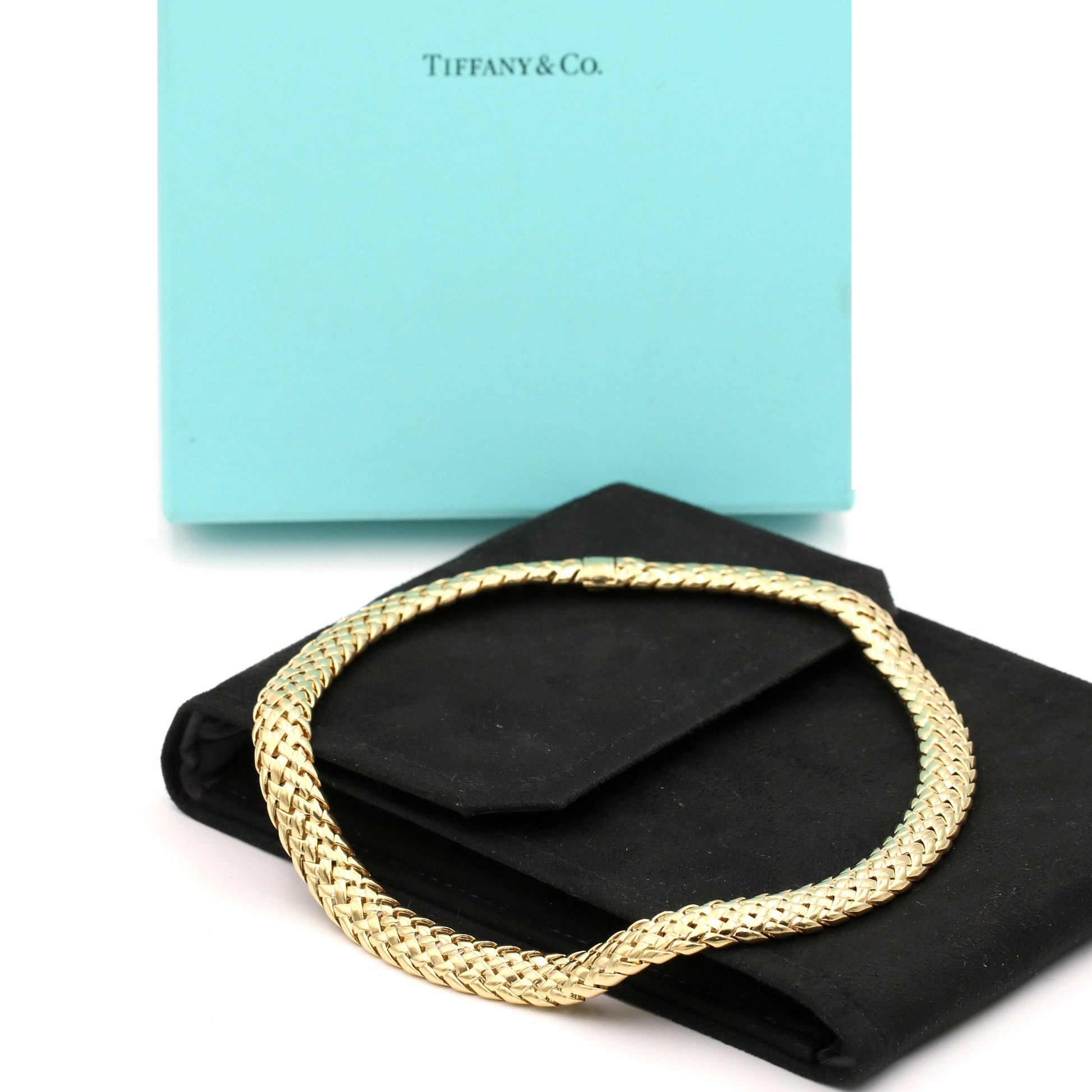 Tiffany & Co. Vannerie Women's Necklace in 18k Yellow Gold - 31 Jewels Inc.