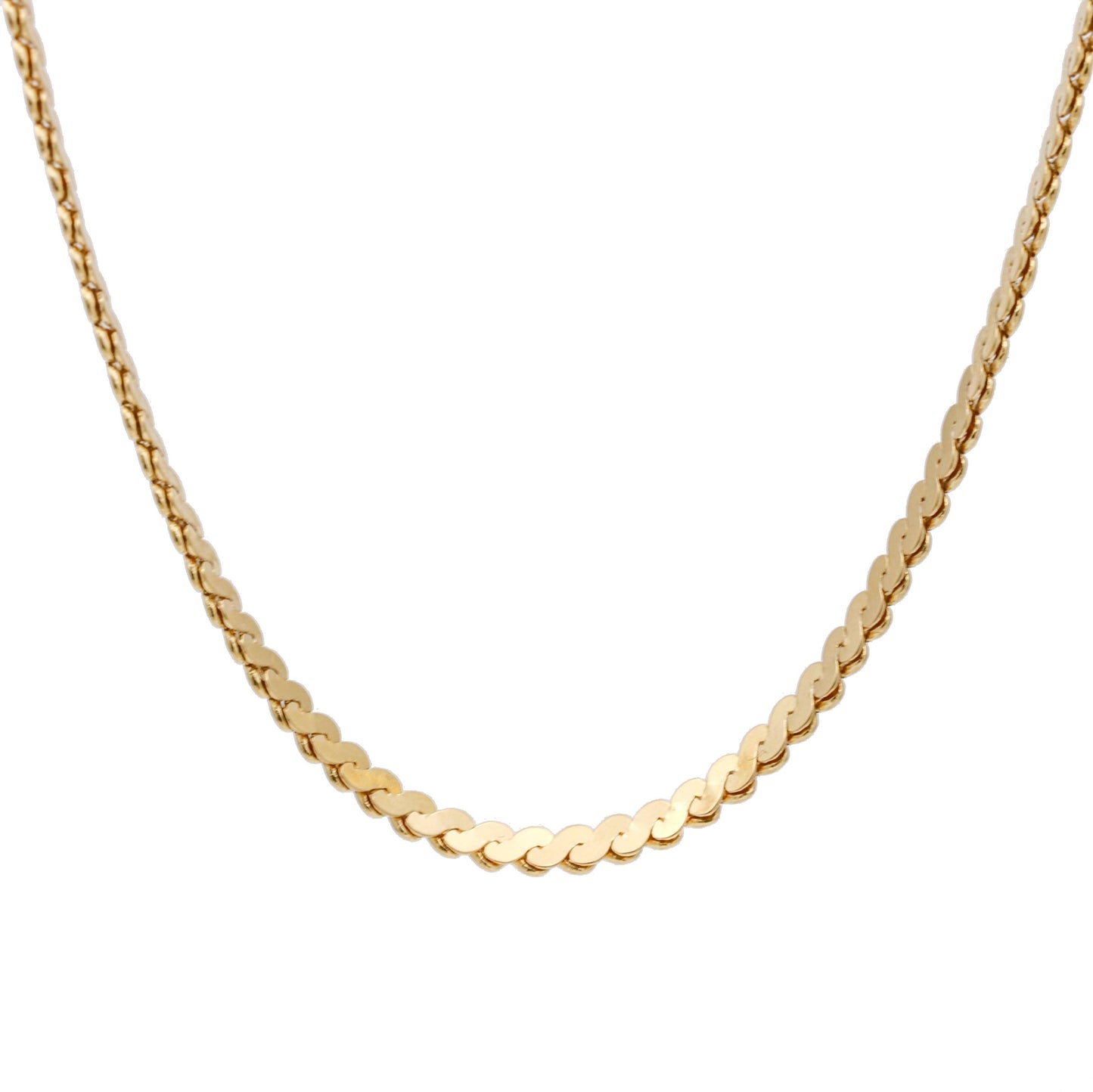 Unoaerre 18K Yellow Gold Unisex Serpent Link Chain Necklace - 31 Jewels Inc.