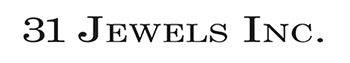 31 Jewels Inc. - Jewelry Boutique Homepage Store Logo