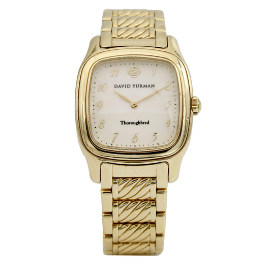 Women's David Yurman Thoroughbred 18k Yellow Gold Watch T303-S88 - 31 Jewels Inc.