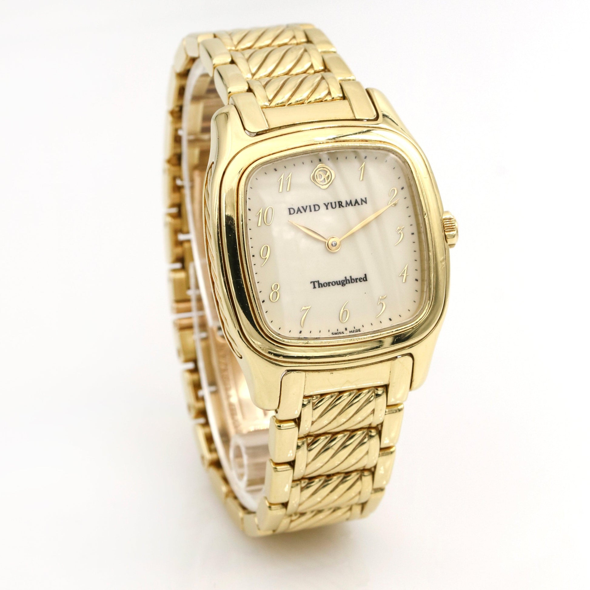 Women's David Yurman Thoroughbred 18k Yellow Gold Watch T303-S88 - 31 Jewels Inc.