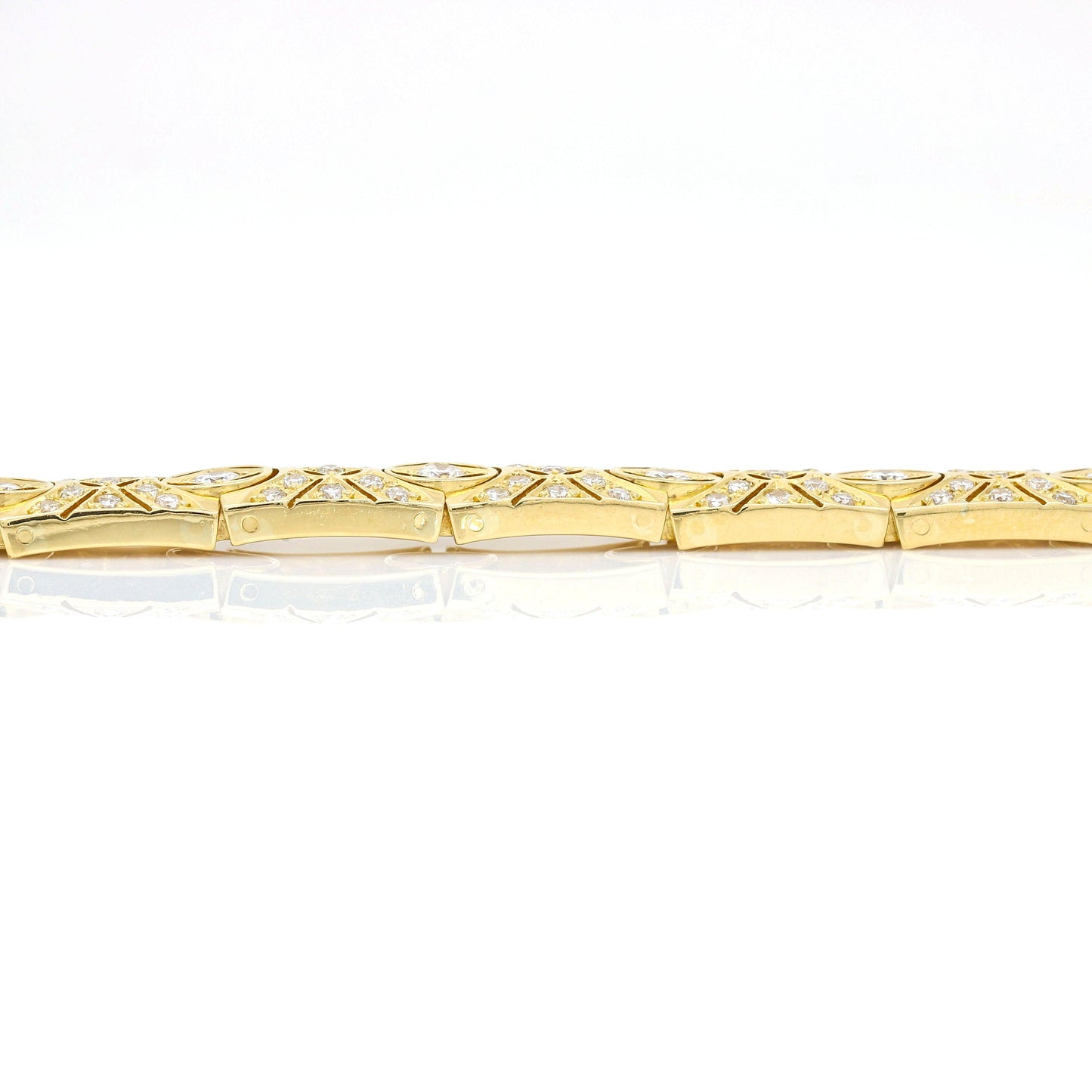 Women's Diamond Statement Bracelet in 18k Yellow Gold ( 3.00 cttw ) - 31 Jewels Inc.