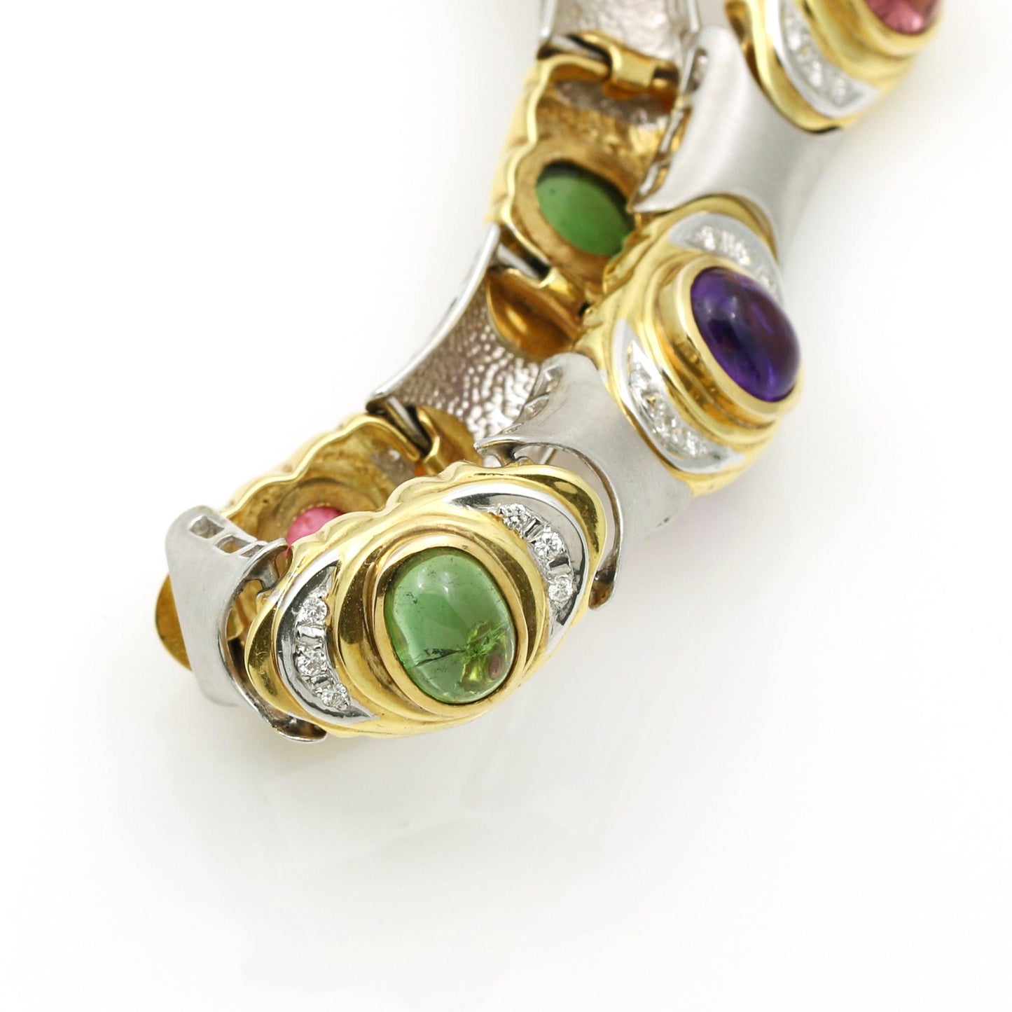 Women's Diamond Tourmaline Statement Choker Necklace in 14k Gold - 31 Jewels Inc.