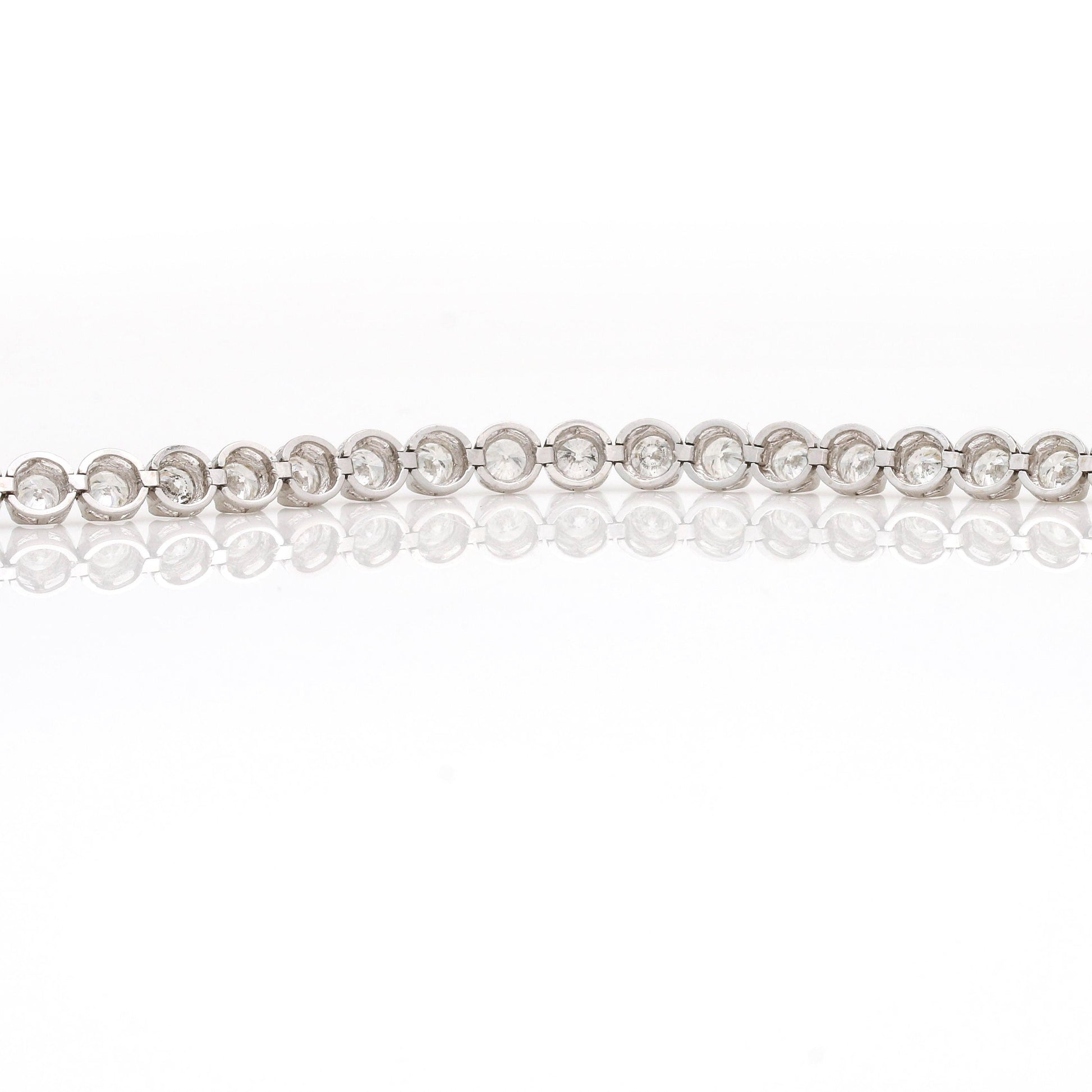 Women's Illusion Diamond Tennis Bracelet in 14k White Gold - 31 Jewels Inc.