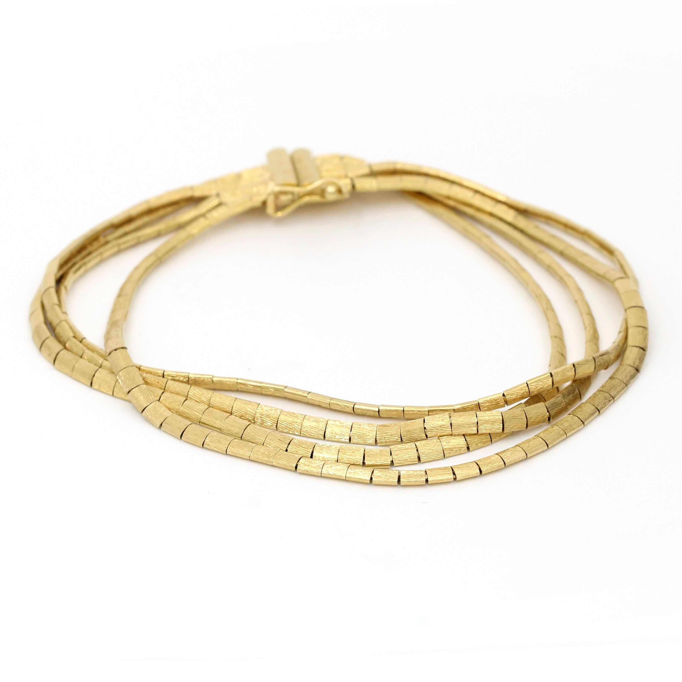 21.50 gram 18K Italian Gold Bracelet - Online Jewellery Gemstone & Diamond  by Bysell Singapore