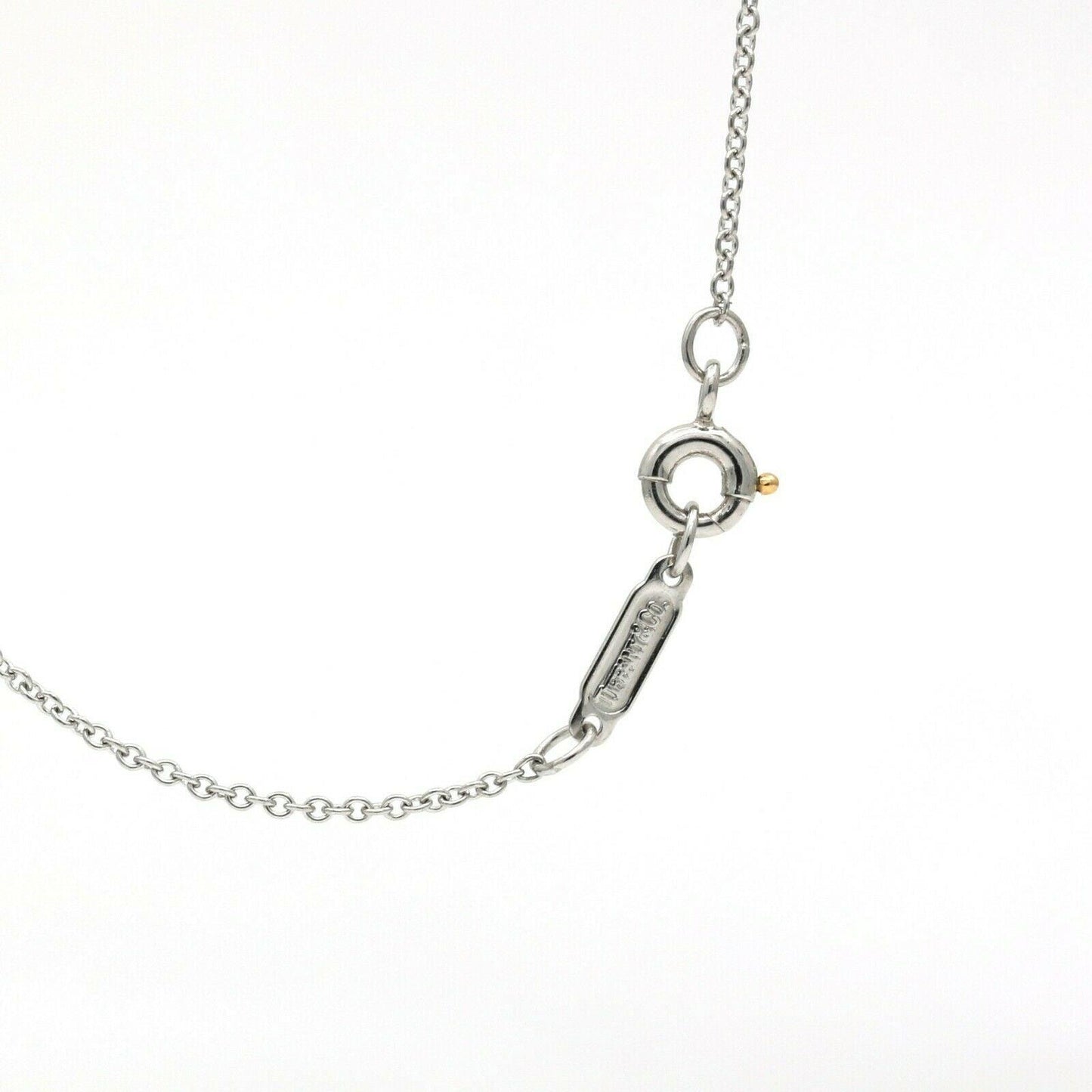 Women's Tiffany & Co. Diamond Small Cross Pendant Necklace in Platinum - 31 Jewels Inc.