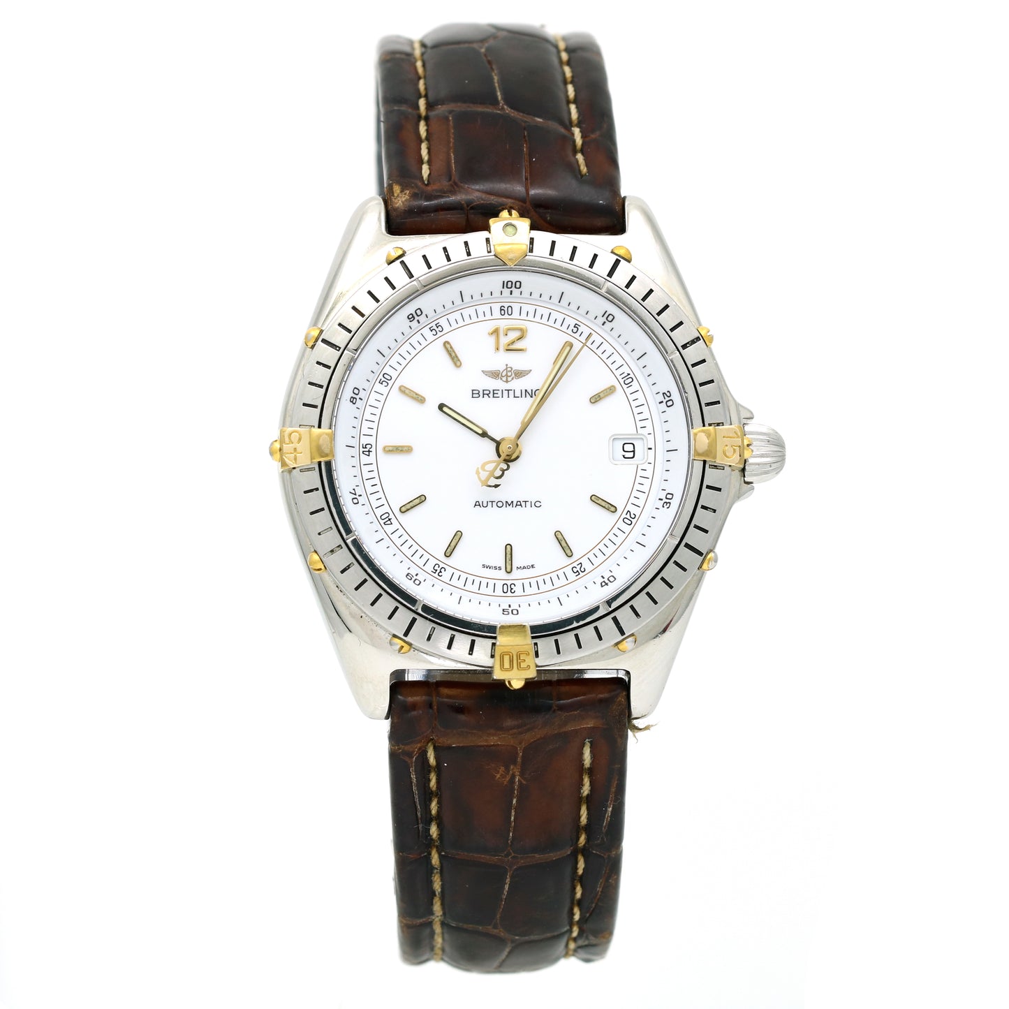 Men's Breitling Antares White Dial Stainless Steel Automatic Watch 81970