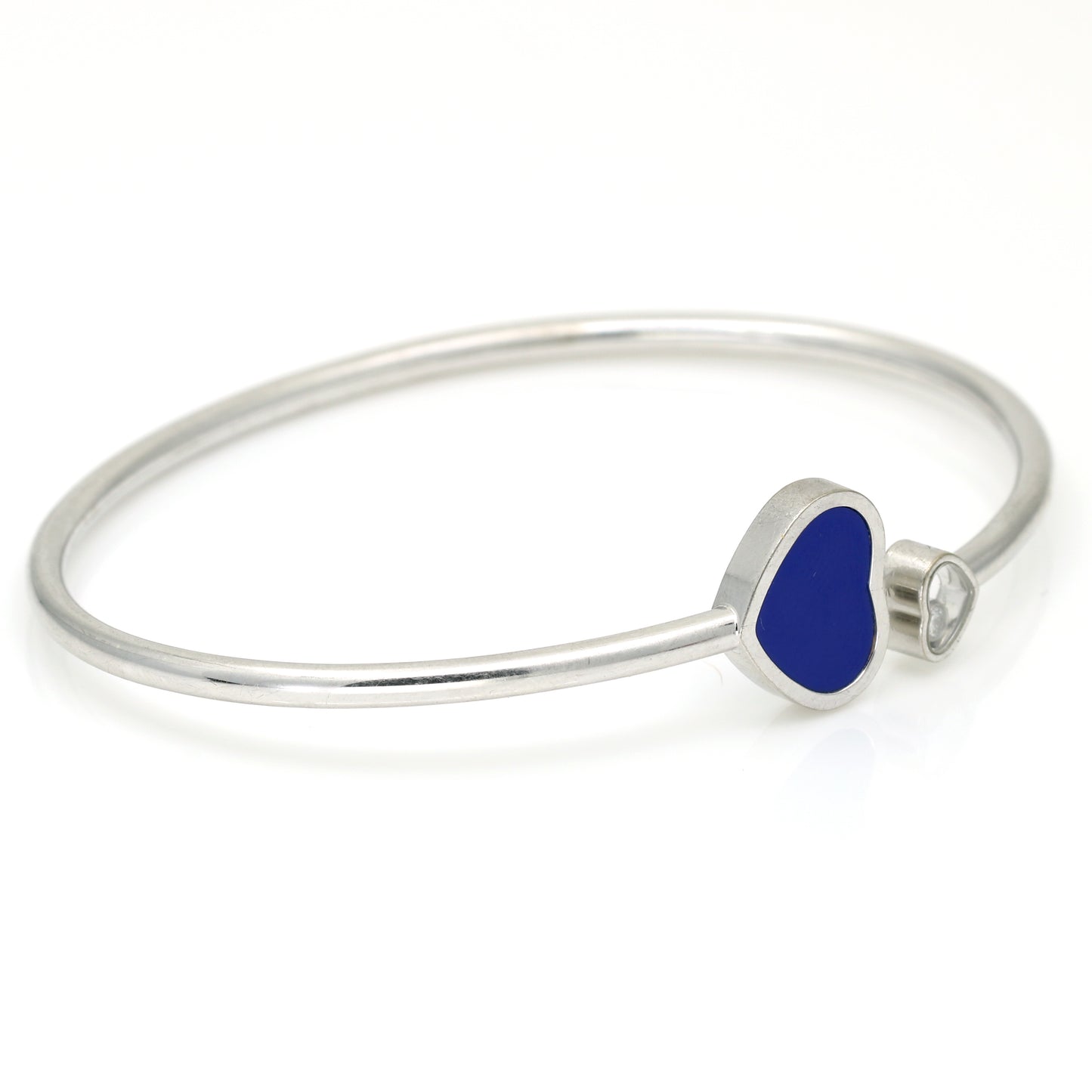 Chopard Happy Hearts Bangle Bracelet - Floating Diamond and Lapis Lazuli