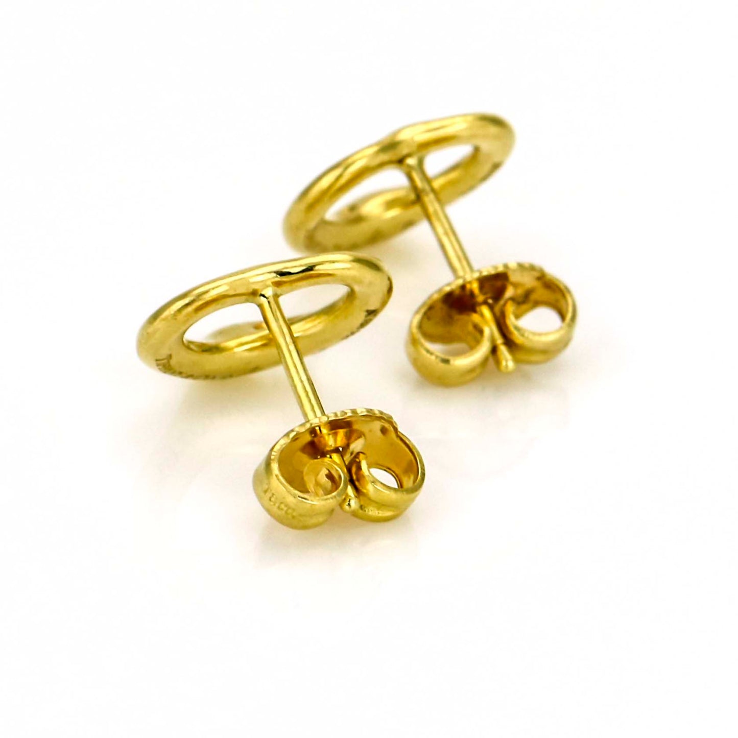 Tiffany & Co. Elsa Peretti 11mm Open Heart Earrings in 18k Yellow Gold